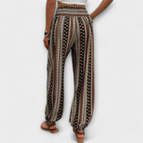Pants - Pants with Ethnic Pattern, Fashionable Design