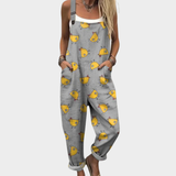 Jumpsuit - Playful Chicken Motif