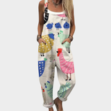 Jumpsuit - Playful, Fresh Boho Print