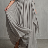 Marisol | Layered Drape Cold Shoulder Top Wide Leg Set