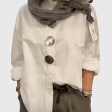 Rachel | Statement Button Stand Collar Blouse