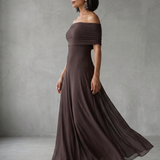 June | Off Shoulder Draped Midi Dress
