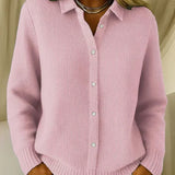 Patricia | Textured Button-Front Cardigan