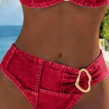 Patricia | Metal Buckle Suspender Bikini Two-Piece
