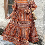 Joraine - Flowing Ethno Dress