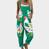 Jumpsuit - Bright, playful meadow green in green