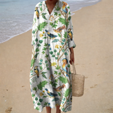 Flowing Summer Dress with Print