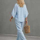 Amity | Button Front Relaxed Tunic Trouser Set