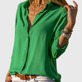 Gwen | Elegant Long Sleeve Chiffron Blouse