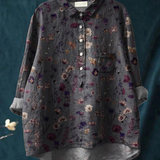 Mallory | Women's Floral Art Print Casual  Shirt