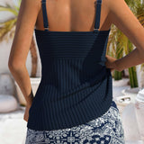 Tessa | Stylish Ruched Tankini Swim Set