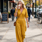 Wanda | Cross Front Wide Leg Jumpsuit
