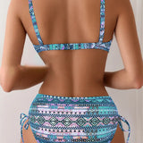 Jada | Sexy Ethnic Print Bikini Set