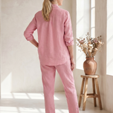 Noor | Long Sleeve Shirt Tapered Pants Set