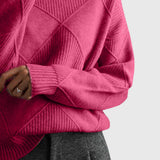 Annelise | Diamond-Knit Turtleneck
