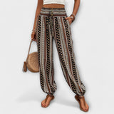 Pants - Pants with Ethnic Pattern, Fashionable Design