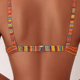 Rose | Two Piece Swimsuit with Striped Print