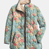 Ivela™ | Quilted Floral Print Jacket