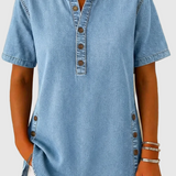 Nelle | Denim Blouse With Loose Fit
