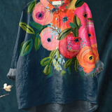 Paige | Women's Flower Art Print Casual Shirt