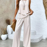 Ovelynra™ | Sleeveless Top And Wide-Leg Pants Set