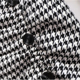 La Rue Houndstooth Trumpet Skirt
