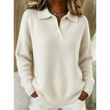 Charlotte | Soft Polo Collar Sweater