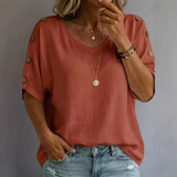 Bellie | Casual Loose Button Up Shirt