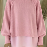 Janet | Layered-Look Knit Sweater