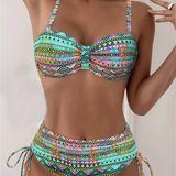 Jada | Sexy Ethnic Print Bikini Set