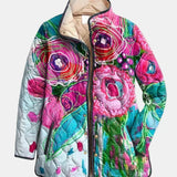 Ivelda™ | Floral Patterned Quilted Jacket