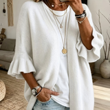 Elena | Stylish Knit Cardigan with Ruffle Sleeves