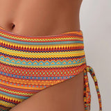 Rose | Two Piece Swimsuit with Striped Print