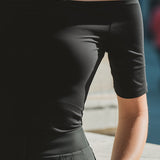 Off-Shoulder Fitted Short-Sleeve Top