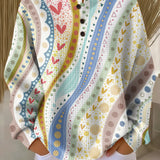 Luna | Sweater with Colorful Stripe Patterns