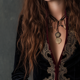 Classic Baroque Velvet Blazer with Embroidery