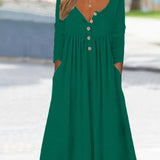 ZARA | MIDI DRESS WITH BUTTONS IN FRONT