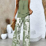 Ovelynra™ | Sleeveless Top And Wide-Leg Pants Set