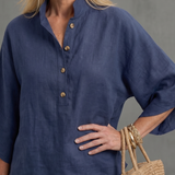 Amity | Button Front Relaxed Tunic Trouser Set