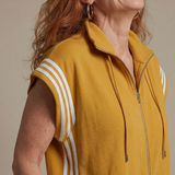 Lark | Zip Front Stripe Panel Jumpsuit