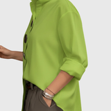 Rachel | Statement Button Stand Collar Blouse