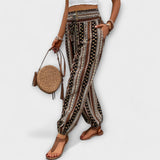 Pants - Pants with Ethnic Pattern, Fashionable Design