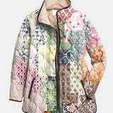 Patchette™ | Floral Print Quilted Jacket