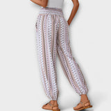 Pants - Pants with Ethnic Pattern, Fashionable Design