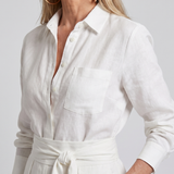 Jovie | Long Sleeve Button Front Wide Leg Jumpsuit