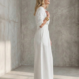 Wanda | Cross Front Wide Leg Jumpsuit