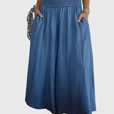 Pants - Comfortable Trousers with Elastic Waistband, Floating Comfort & Boho Style