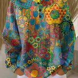 Alina | Colorful Sweater with Floral Print