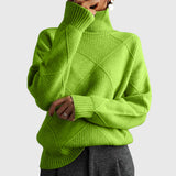 Annelise | Diamond-Knit Turtleneck