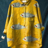 Ava | Playful Fish Shirt